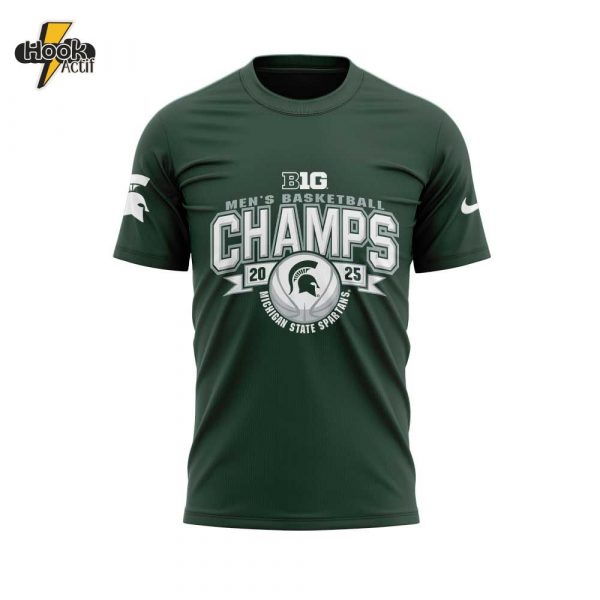 Michigan State Spartans Men's Basketball Big Ten Champs 2025 T-Shirt Limited Edition
