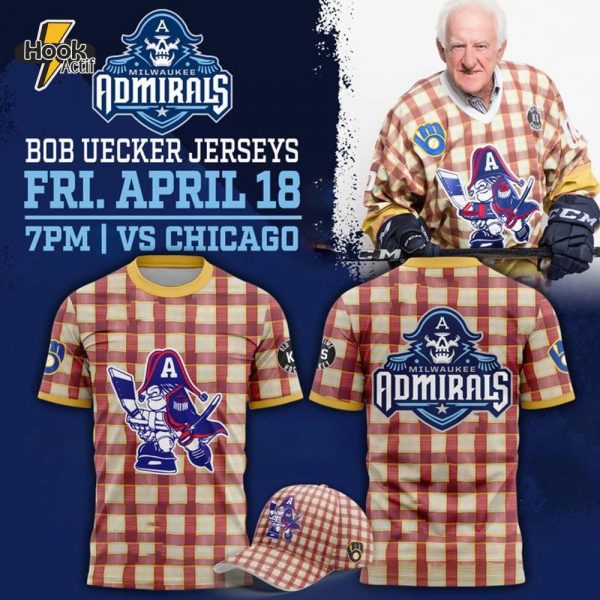 Milwaukee Admirals x Bob Uecker Special 2025 Shirt