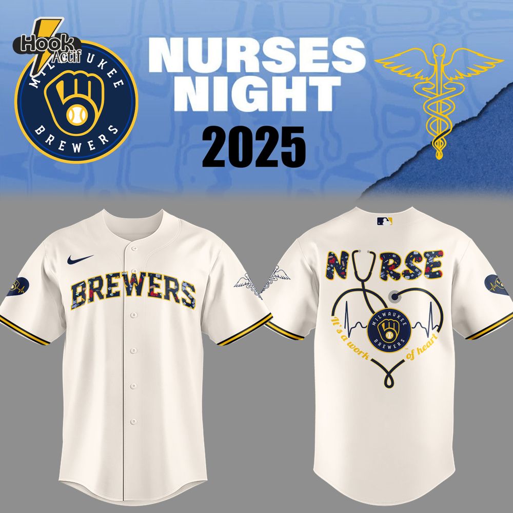 Milwaukee Brewers MLB x Nurses Night 2025 Jersey Milwaukee Brewers MLB x Nurses Night 2025 Jersey