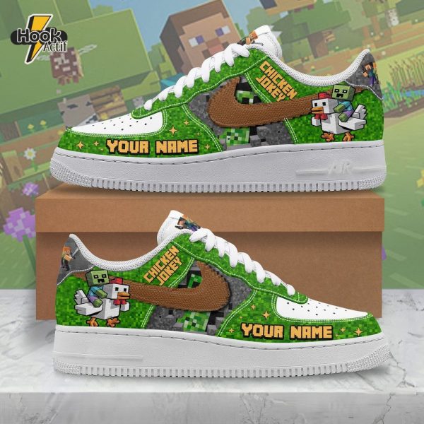 Minecraft Chicken Jockey Custom Name Air Force 1 Sneaker
