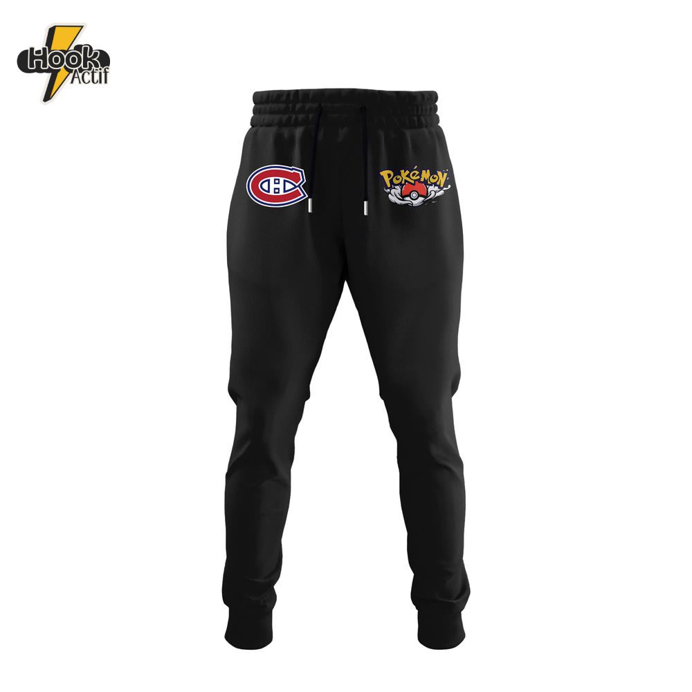 Montreal Canadiens x Pokémon Infernape 2025 Hoodie Jogger & Cap Combo Montreal Canadiens x Pokémon Infernape 2025 Hoodie Jogger & Cap Combo