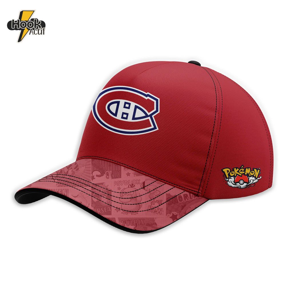 Montreal Canadiens x Pokémon Infernape 2025 Hoodie Jogger & Cap Combo Montreal Canadiens x Pokémon Infernape 2025 Hoodie Jogger & Cap Combo