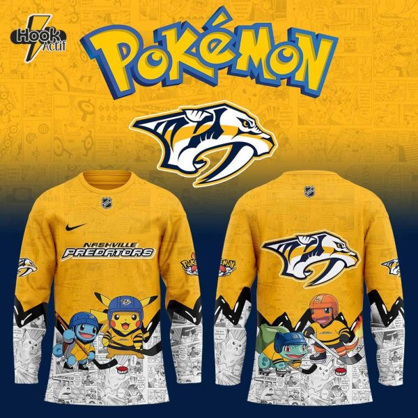 Nashville Predators x Pokémon Hockey Jersey Limited Edition