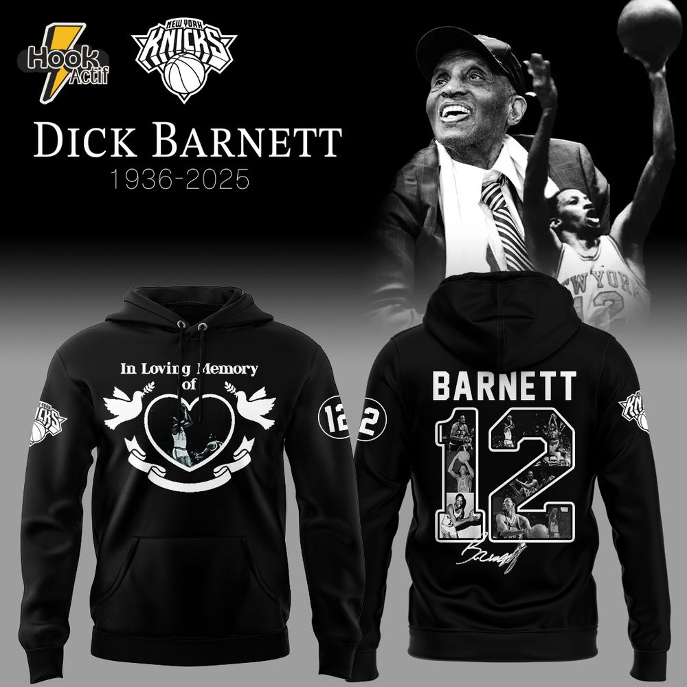 New York Knicks In Loving Memory of Dick Barnett 2025 Hoodie Set New York Knicks In Loving Memory of Dick Barnett 2025 Hoodie Set