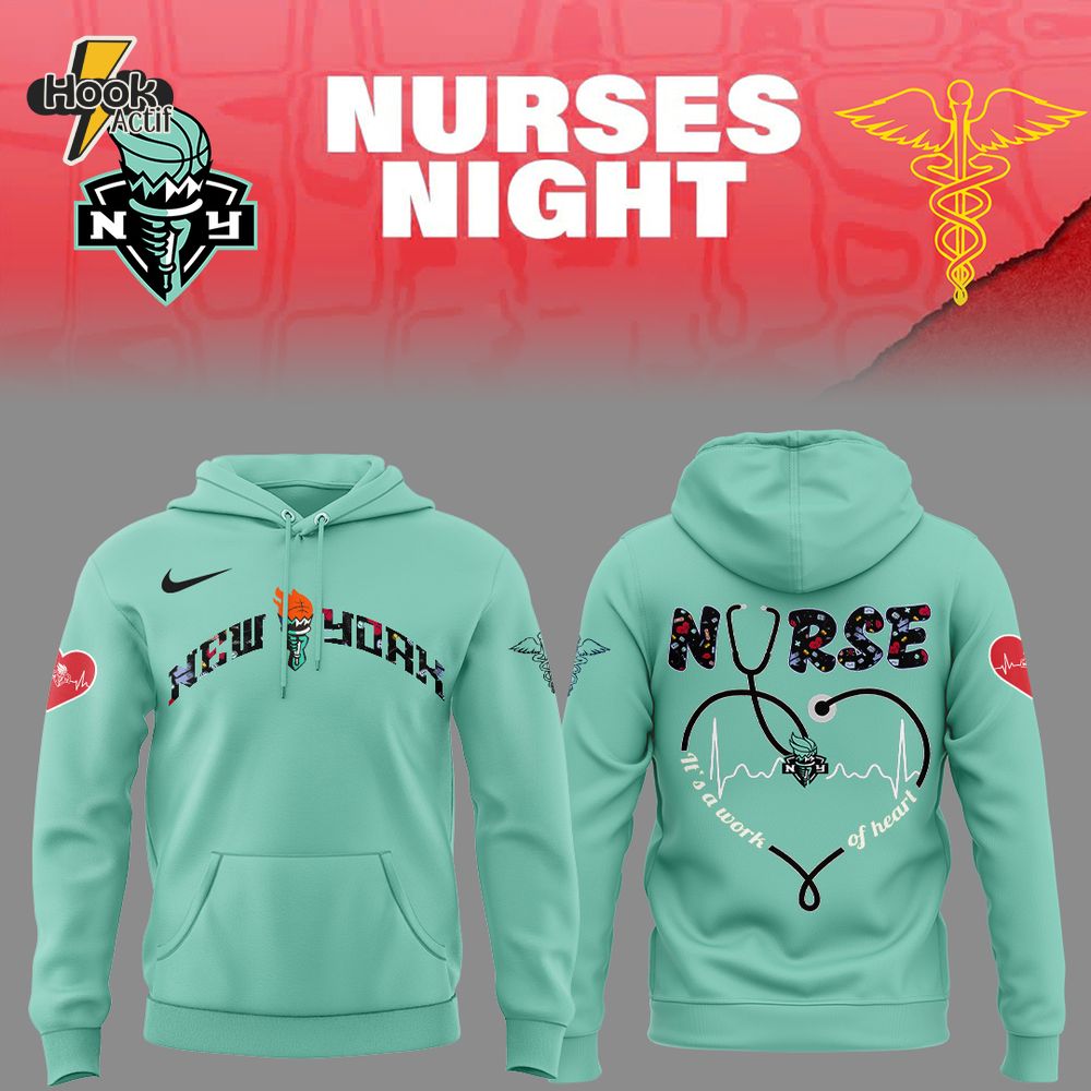 New York Liberty WNBA x Nurses Night Hoodie Set 2025 New York Liberty WNBA x Nurses Night Hoodie Set 2025