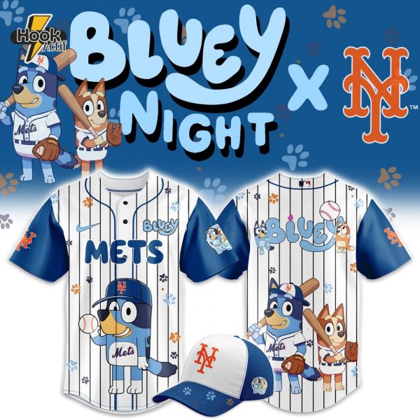 New York Mets x Bluey Night 2025 Baseball Jersey