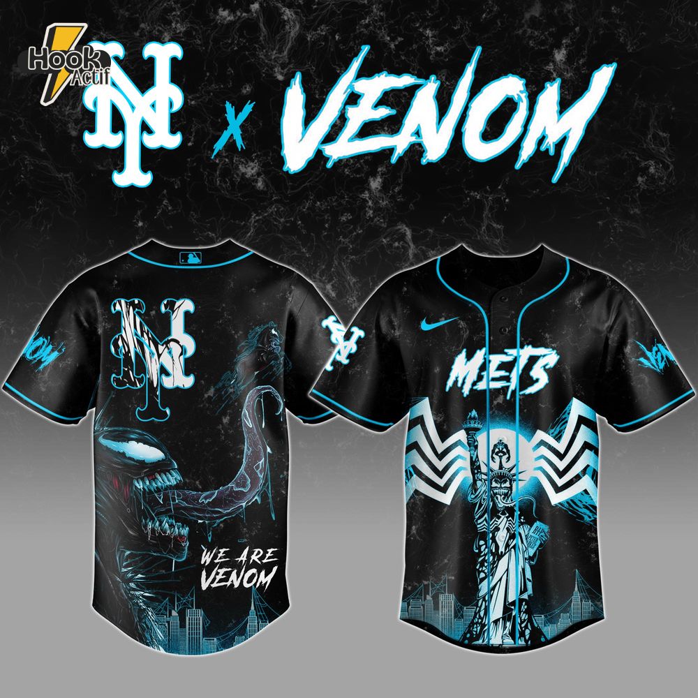 New York Mets x Venom Limited Edition Baseball Jersey New York Mets x Venom Limited Edition Baseball Jersey