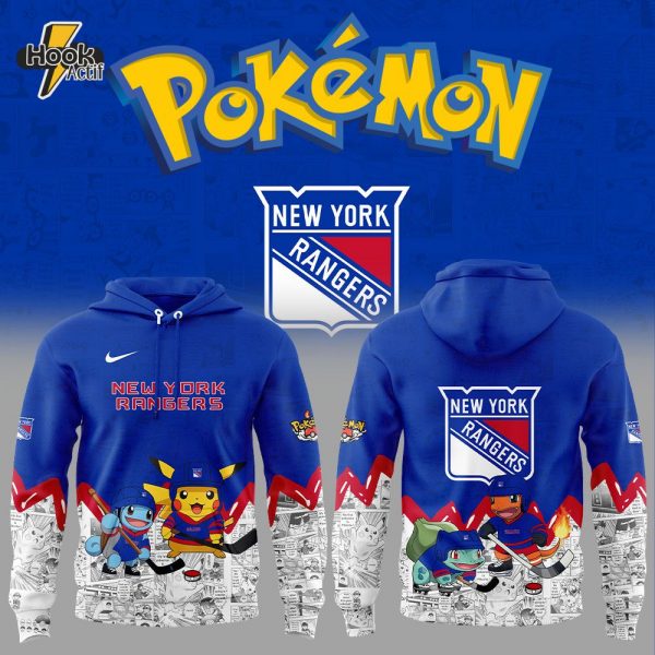 New York Rangers x Pokémon New Combo Hoodie Jogger Cap