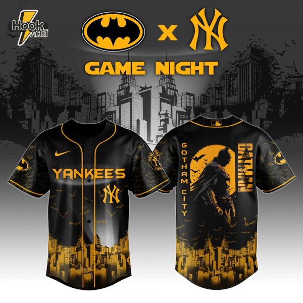 New York Yankees x DC Batman Game Night Special Baseball Jersey
