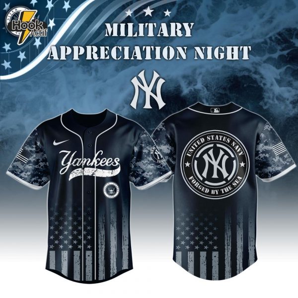 New York Yankees x United States Navy Military Appreciation Night 2025 Jersey