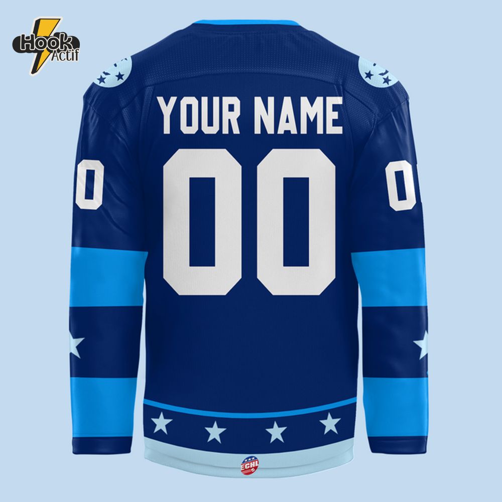 Norfolk Admirals 2025 Kelly Cup Playoffs Blue Hockey Jersey Norfolk Admirals 2025 Kelly Cup Playoffs Blue Hockey Jersey