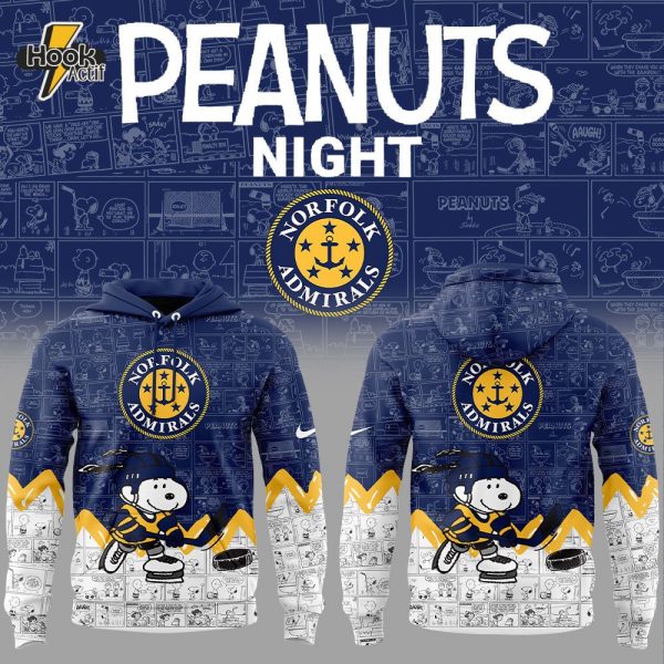 Norfolk Admirals ECHL Anniversary of Peanuts Hoodie