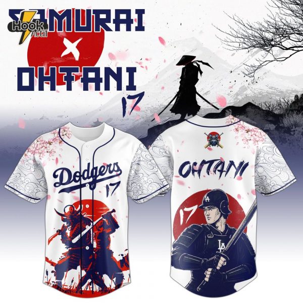 Ohtani x Samurai Los Angeles Dodgers Japan Edition Baseball Jersey