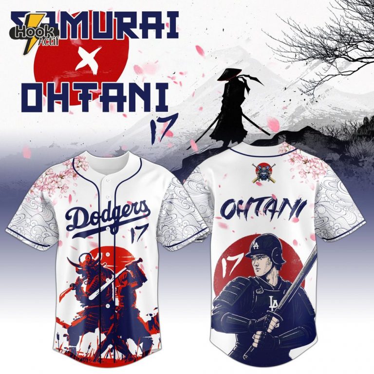 Ohtani x Samurai Los Angeles Dodgers Japan Edition Baseball Jersey