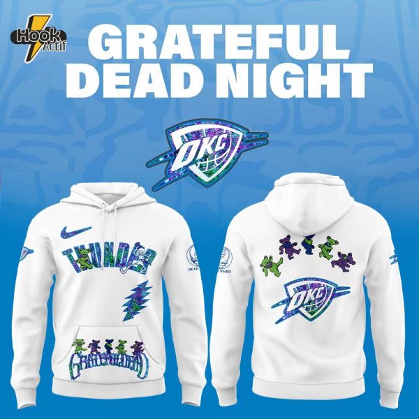 Oklahoma City Thunder Grateful Dead Night Hoodie Jogger Cap