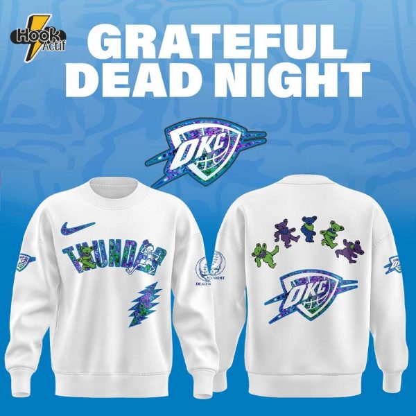 Oklahoma City Thunder Grateful Dead Night Sweatshirt Jogger Cap