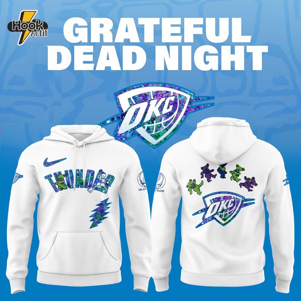 Oklahoma City Thunder Grateful Dead Night V2 Hoodie Jogger Cap Oklahoma City Thunder Grateful Dead Night V2 Hoodie Jogger Cap