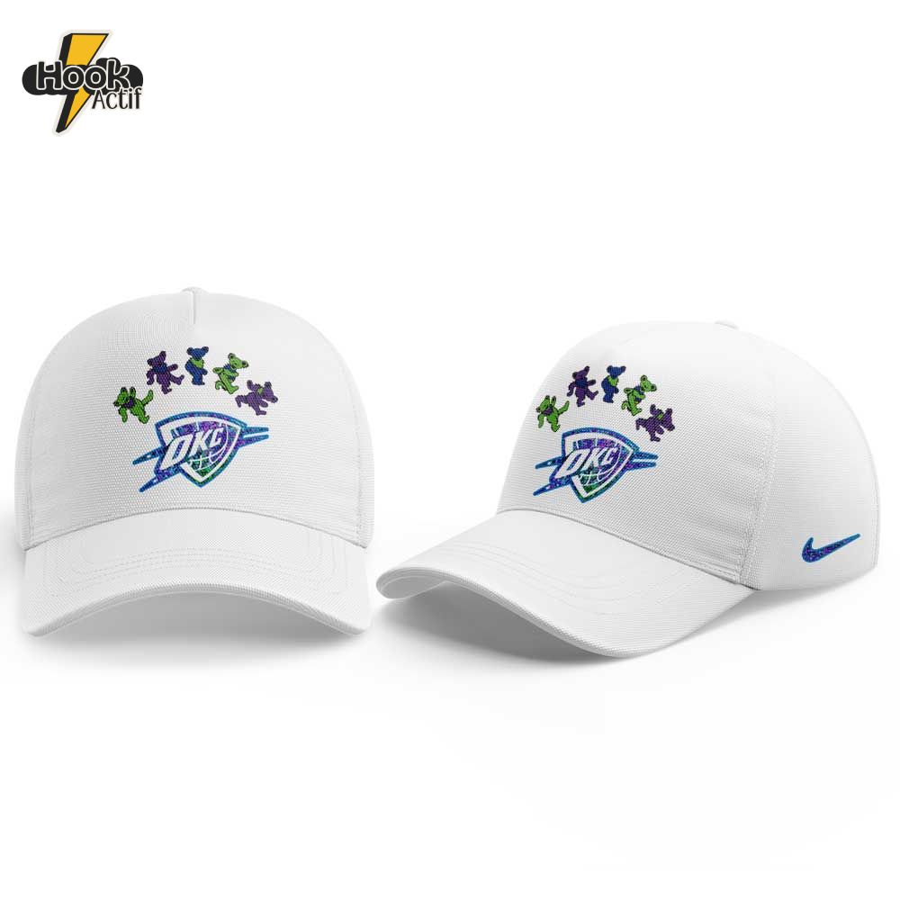 Oklahoma City Thunder Grateful Dead Night V2 Hoodie Jogger Cap Oklahoma City Thunder Grateful Dead Night V2 Hoodie Jogger Cap