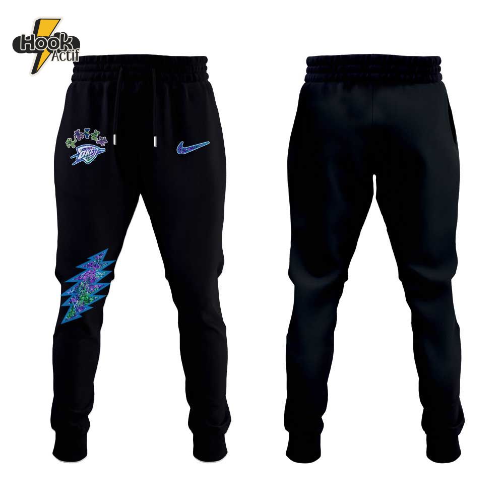 Oklahoma City Thunder Grateful Dead Night V2 Hoodie Jogger Cap Oklahoma City Thunder Grateful Dead Night V2 Hoodie Jogger Cap