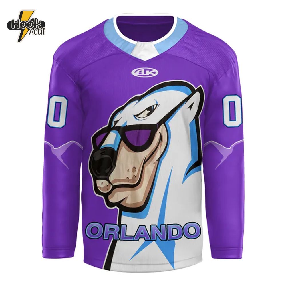 Orlando Solar Bears Special Purple 2025 Hockey Jersey Orlando Solar Bears Special Purple 2025 Hockey Jersey
