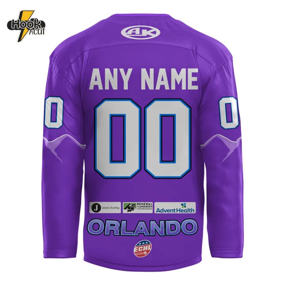 Orlando Solar Bears Special Purple 2025 Hockey Jersey Orlando Solar Bears Special Purple 2025 Hockey Jersey