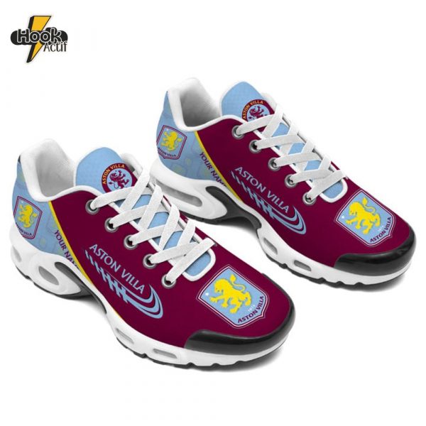 Personalized Aston Villa Air Cushion Sneakers – Buy Online at HookActif.com