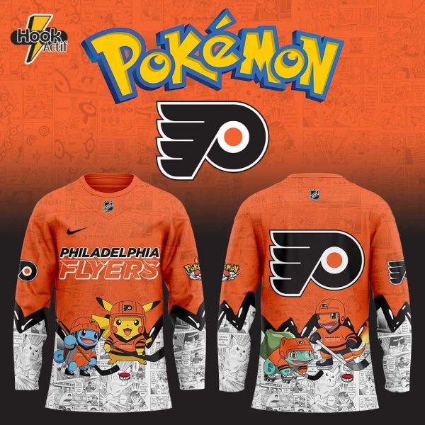Philadelphia Flyers x Pokémon New Combo Hockey Jersey Jogger Cap