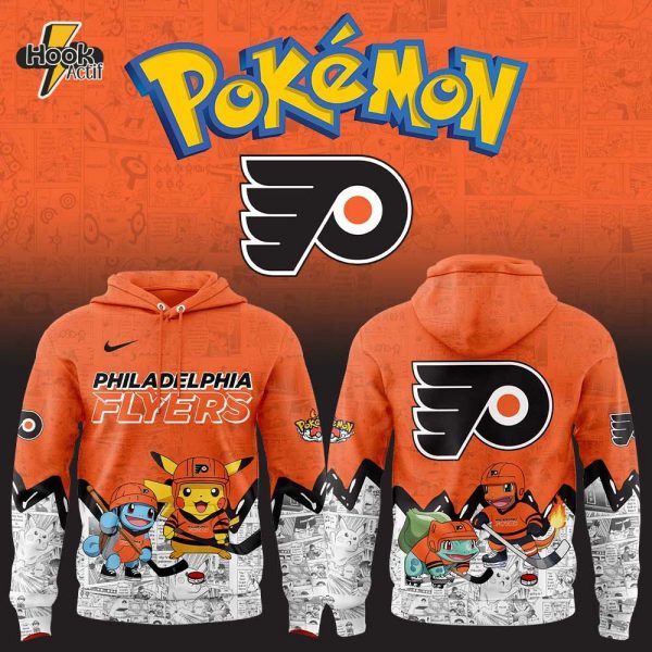 Philadelphia Flyers x Pokémon New Combo Hoodie Jogger Cap