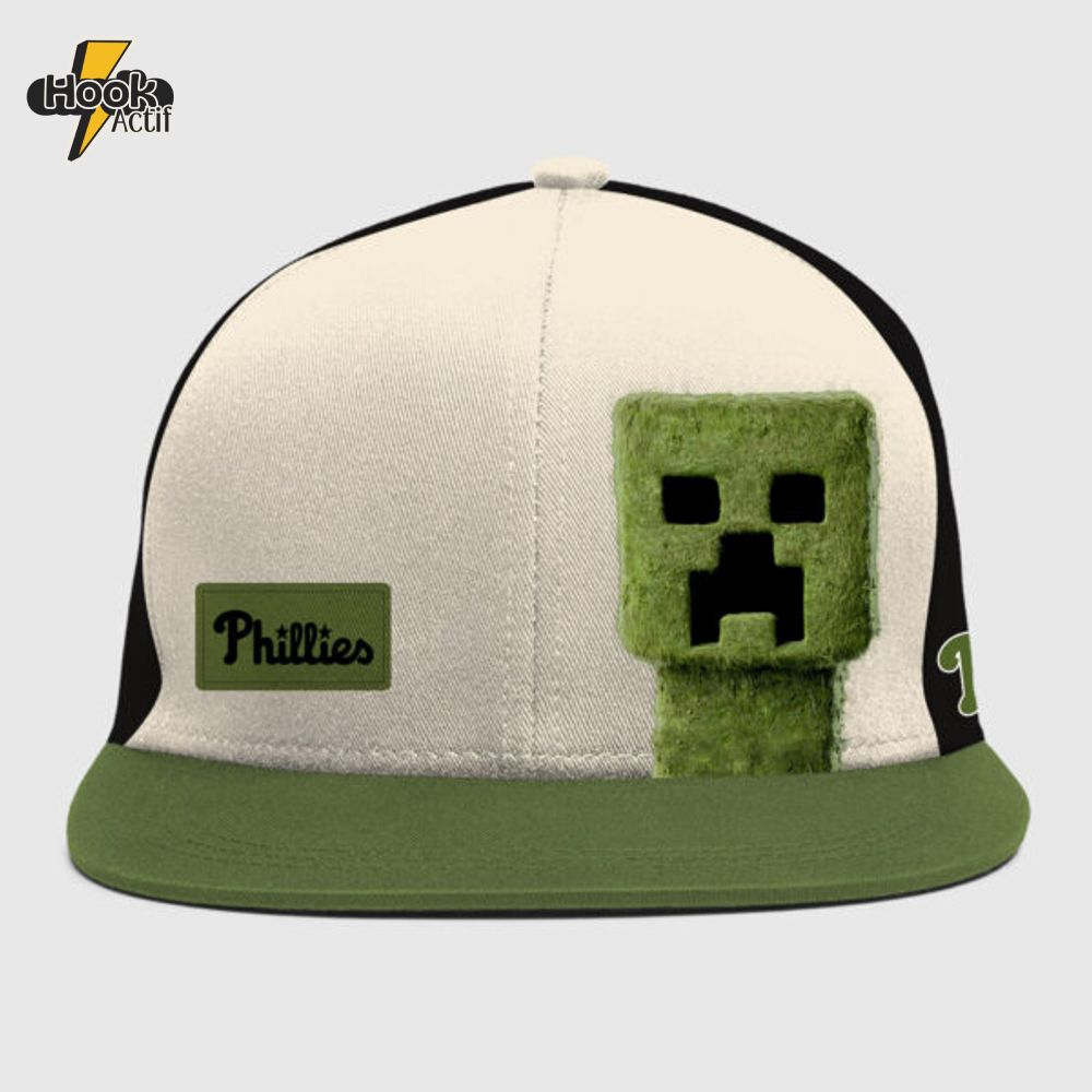 Philadelphia Phillies MLB x A MINECRAFT MOVIE Night Combo Jersey Hat Editions Limited Philadelphia Phillies MLB x A MINECRAFT MOVIE Night Combo Jersey Hat Editions Limited