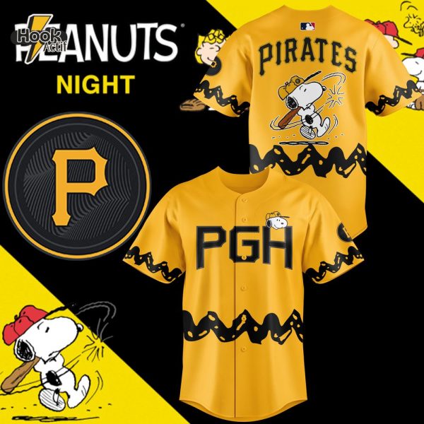 Pittsburgh Pirates x Peanuts Night Exclusive Baseball Jersey