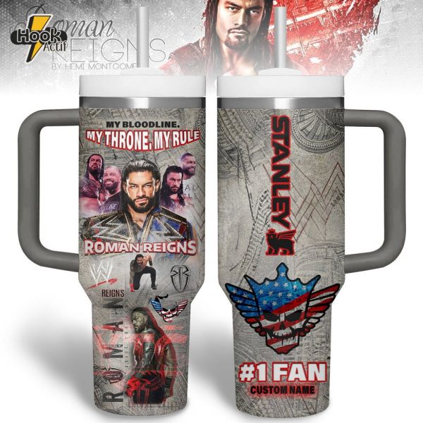 Roman Reigns WWE 2025 Gift For Fans 40oz Stanley Tumbler