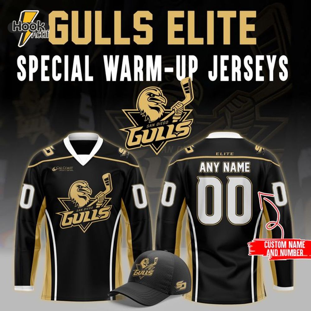 San Diego Gulls Elite Warm-up 2025 Hockey Jersey San Diego Gulls Elite Warm-up 2025 Hockey Jersey