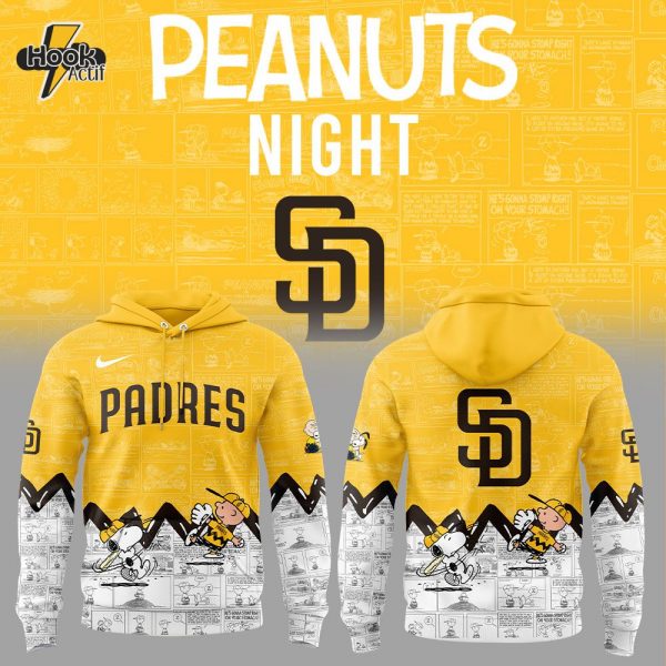 San Diego Padres 75th Anniversary Peanuts Hoodie Limited Edition