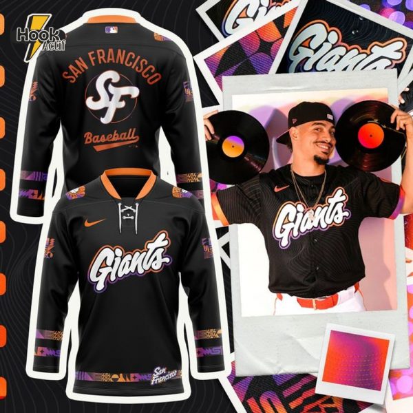 San Francisco Giants Anthracite 2025 City Connect Hockey Jersey Limited Edition