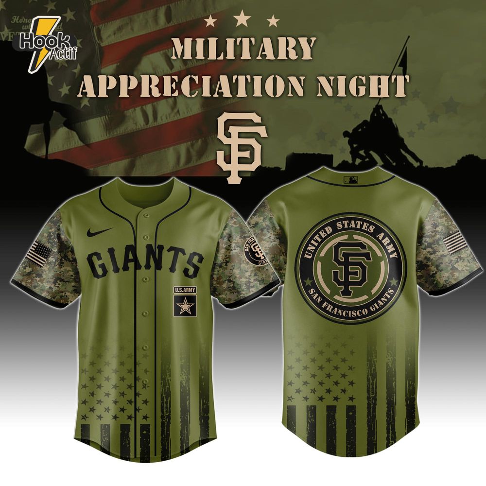 San Francisco Giants MLB x Military Appreciation Night Jersey Cap Editions Limited 2025 San Francisco Giants MLB x Military Appreciation Night Jersey Cap Editions Limited 2025