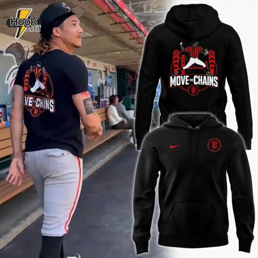 San Francisco Giants Spencer Bivens “Move the Chains” Special Black Hoodie