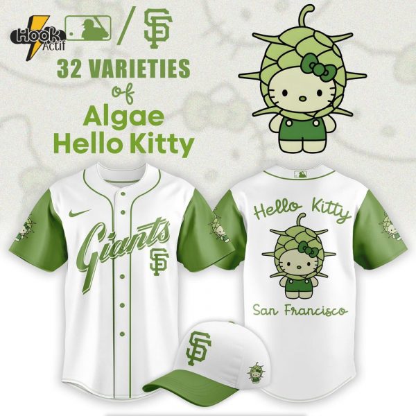 San Francisco Giants x 32 Algae Hello Kitty Baseball Jersey Limited Edition