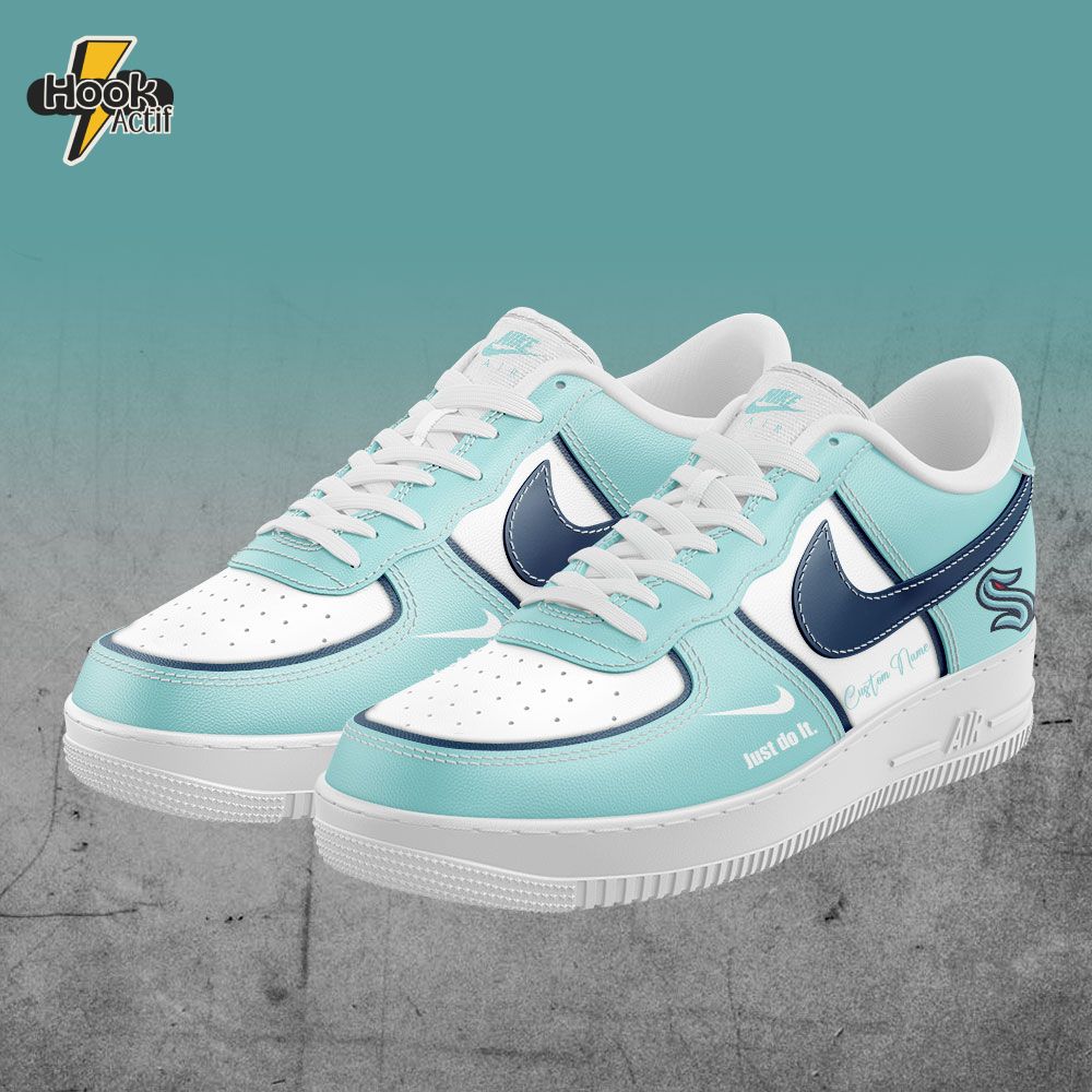 Seattle Kraken Custom Name For Fans AF1 Shoes Limited Edition Seattle Kraken Custom Name For Fans AF1 Shoes Limited Edition