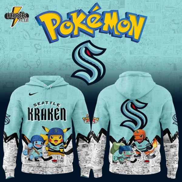 Seattle Kraken x Pokémon New Hoodie Limited Edition
