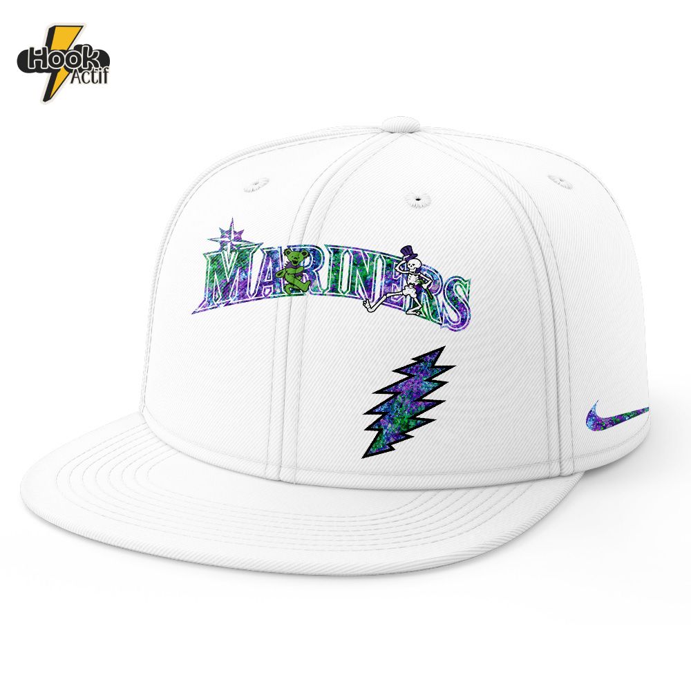Seattle Mariners MLB x Grateful Dead Night Snapback 2025 Seattle Mariners MLB x Grateful Dead Night Snapback 2025