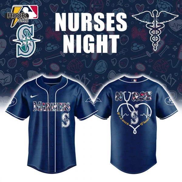 Seattle Mariners NURSES NIGHT Baseball Jersey 2025