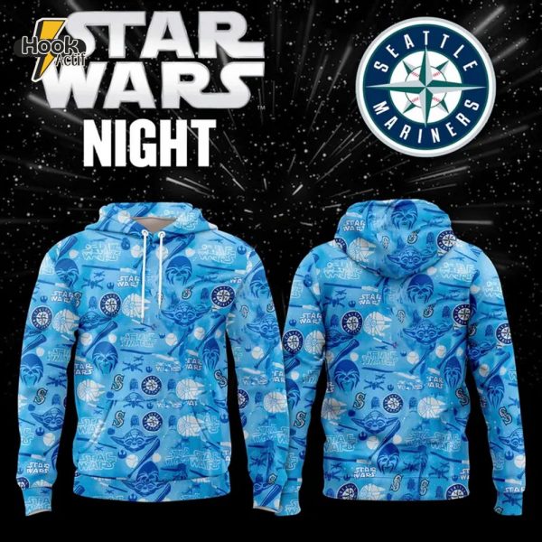 Seattle Mariners x Star War Night Hoodie Cap 2025