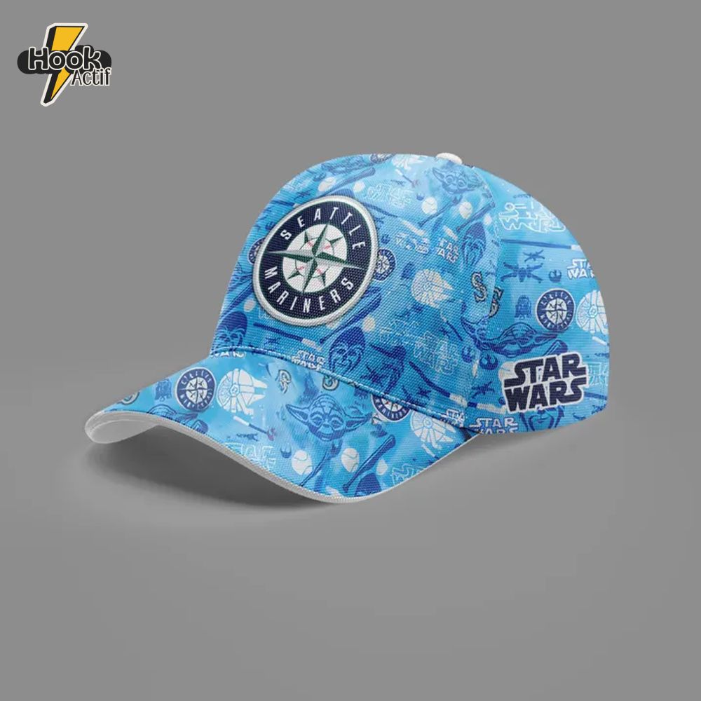 Seattle Mariners x Star War Night Hoodie Cap 2025 Seattle Mariners x Star War Night Hoodie Cap 2025