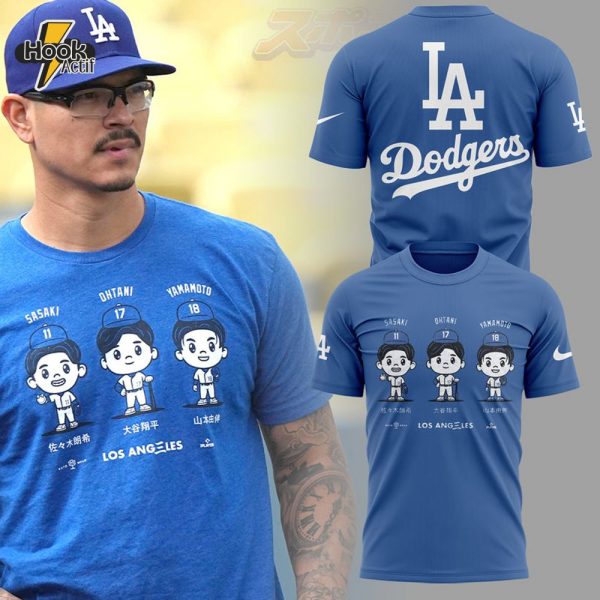 Shohei Ohtani, Yoshinobu Yamamoto & Roki Sasaki LA T-Shirt Limited Edition