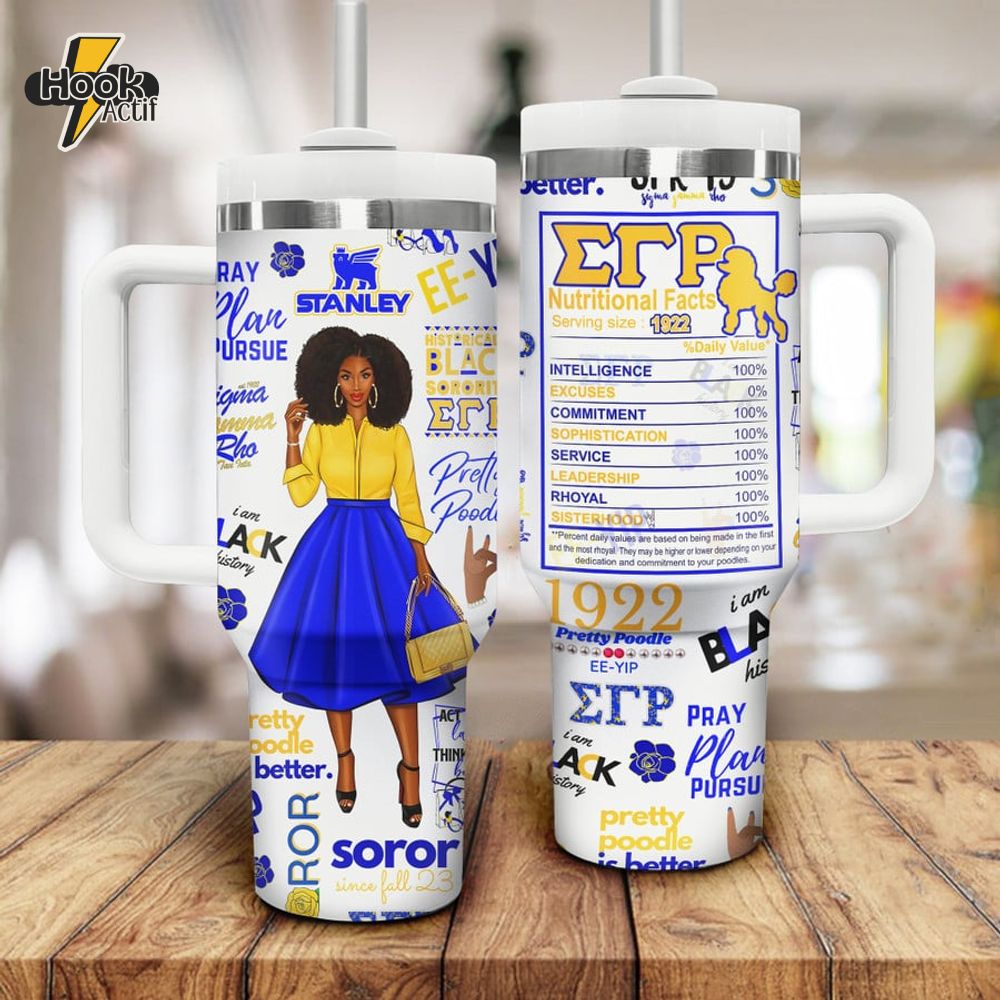 Sigma Gamma Rho Personalized Tumbler 40oz with Handle Sigma Gamma Rho Personalized Tumbler 40oz with Handle