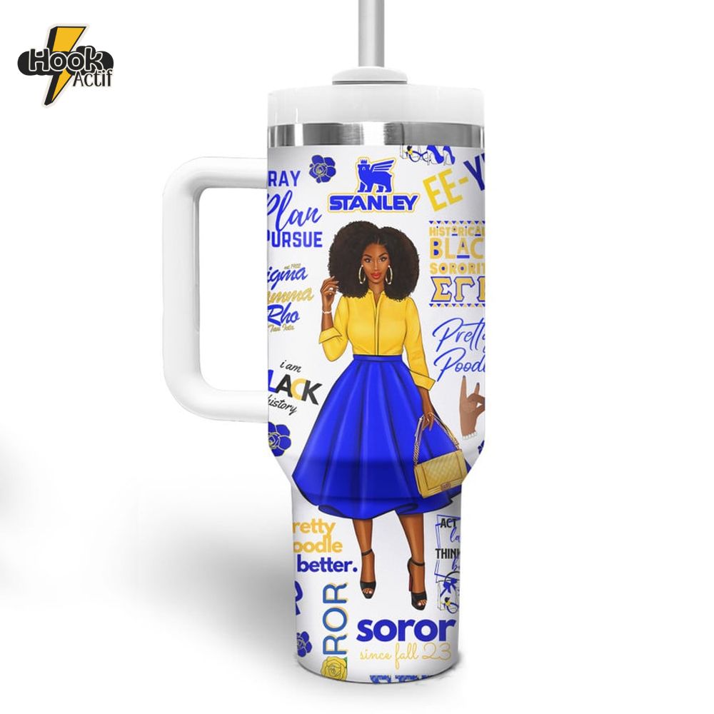 Sigma Gamma Rho Personalized Tumbler 40oz with Handle Sigma Gamma Rho Personalized Tumbler 40oz with Handle