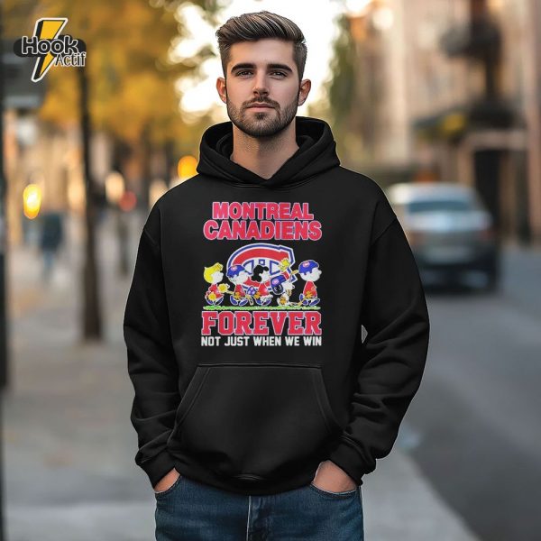 Snoopy The Peanuts Montreal Canadiens Forever Premium Hoodie