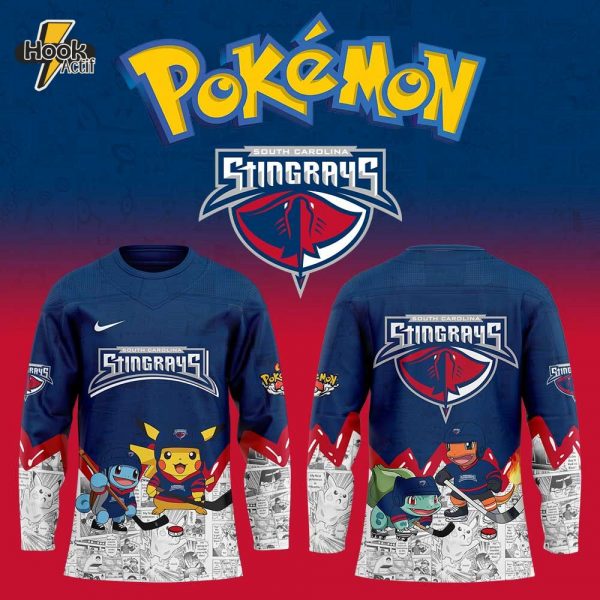 South Carolina Stingrays x Pokémon Hockey Jersey Limited Edition