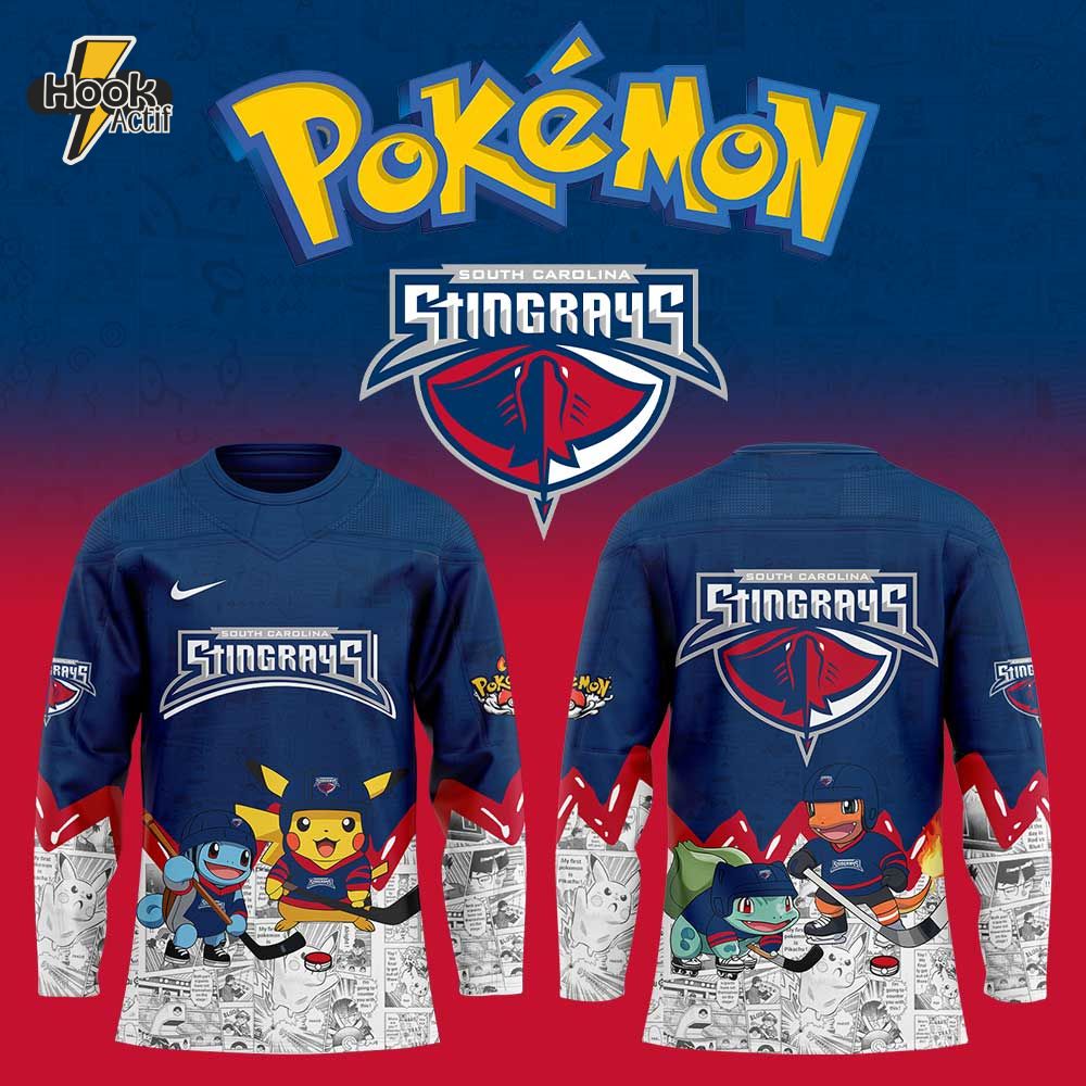 South Carolina Stingrays x Pokémon Hockey Jersey Limited Edition South Carolina Stingrays x Pokémon Hockey Jersey Limited Edition
