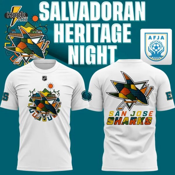 Special New Salvadoran Heritage Night San Jose Sharks T-Shirt Jogger Cap 2025